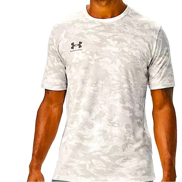 Under Armour Men’s ABC Camo Cream Taupe Crew Neck Short Sleeve Loose T-Shirt XXL - Picture 12 of 12